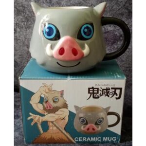 TAZA 3D CERAMICA DEMON SLAYER INOSUKE CON CAJA