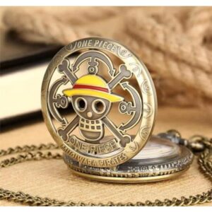 RELOJ COLLAR ONE PIECE LUFFY SOMBRERO AMARILLO