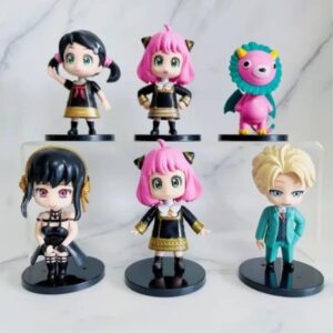GASHAPONES SPY FAMILY 6PCS SIZE 9 CM