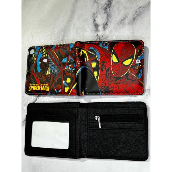 BILLETERA SPIDERMAN RAFAGA CUERO SINTETICO