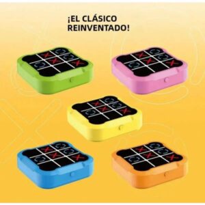 JUEGO TA TE TI ELECTRONICO DIDACTICO USB RECARGABLE SIZE 9.5X9 CM - BULTO POR 60 UNID. SIN DESCUENTO ADICIONAL (5 Colores en partes iguales)