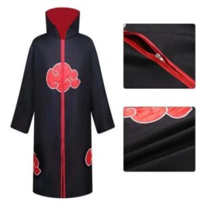 CAPA NARUTO AKATSUKI NUBE ROJA TALLE  L