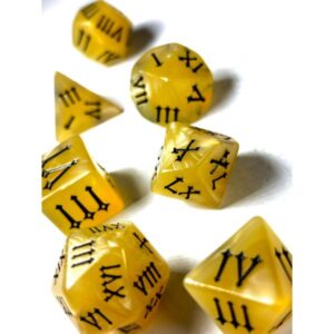 SET 7 DADOS ROL CON NUMEROS ROMANOS #05