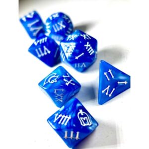 SET 7 DADOS ROL CON NUMEROS ROMANOS #08