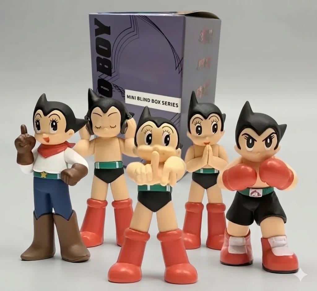 GASHAPONES ASTRO BOY 5PCS PVC SIZE 5CM CON CAJA