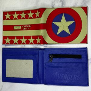 BILLETERA CAPITAN AMERICA MARVEL LEYENDA CUERO SINTETICO