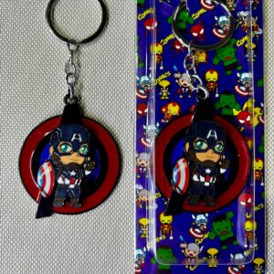 LLAVERO METAL GIRATORIO CAP.AMERICA #02