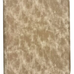 CARPETA DE CARTAS COLECCIONABLES X 9 BOLSILLOS 12 FOLIOS 40X34 CM CUERINA COLOR BEIGE