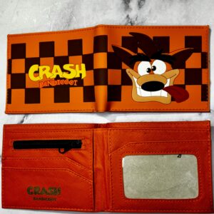 BILLETERA CRASH BANDICOOT NARANJA SILICONA