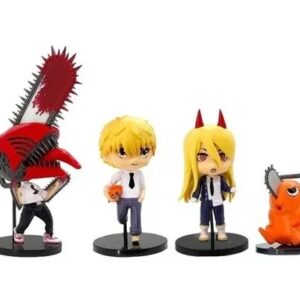 GASHAPONES CHAINSAW MAN 4PCS SIZE 8-10-11-16 CM