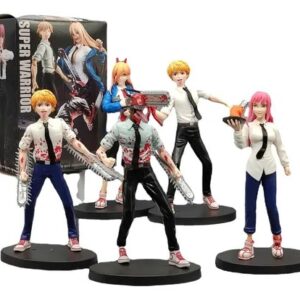 GASHAPONES CHAINSAW MAN 5PCS SIZE 17 CM CON CAJA