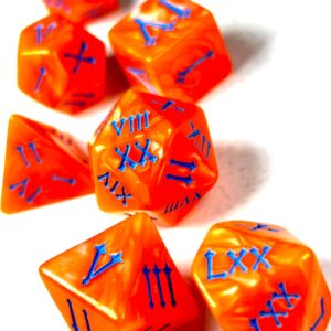 SET 7 DADOS ROL CON NUMEROS ROMANOS #07