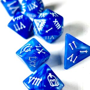 SET 7 DADOS ROL CON NUMEROS ROMANOS #08