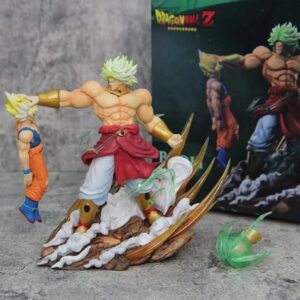 FIGURA DRAGON BALL GOKU VS BROLY PVC HARD TOYS SIZE 20CM CON CAJA