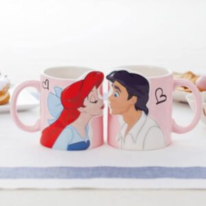 TAZA 3D CERAMICA DISNEY ARIEL Y ERIC CON CAJA