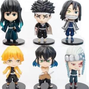 GASHAPONES DEMON SLAYER 6PCS SIZE 10 CM