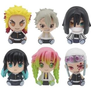 GASHAPONES DEMON SLAYER 6 PCS SIZE 4-5 CM
