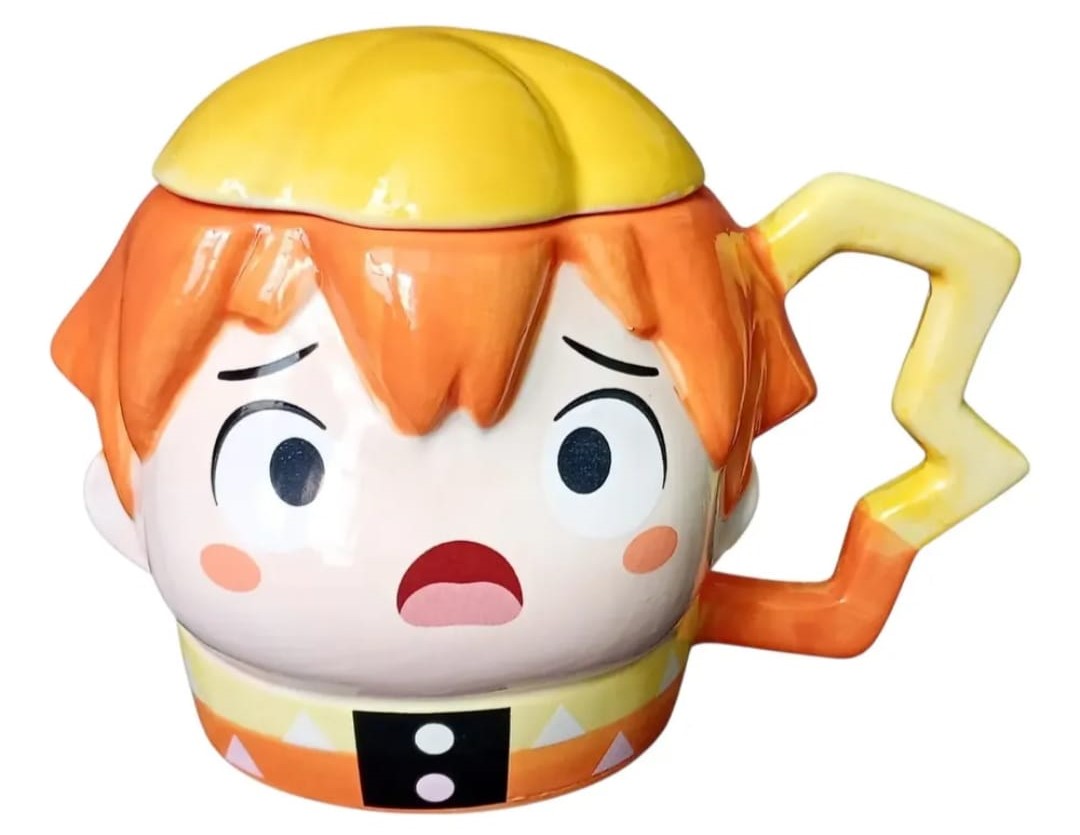 TAZA 3D CERAMICA DEMON SLAYER ZENITSU CON CAJA