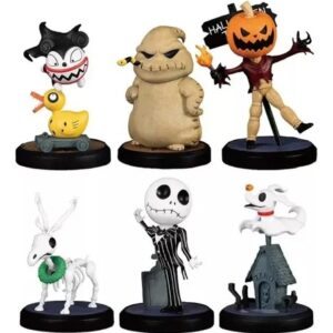GASHAPONES EL EXTRAÑO MUNDO DE JACK 6PCS PVC HARD TOY SIZE 7-11 CM