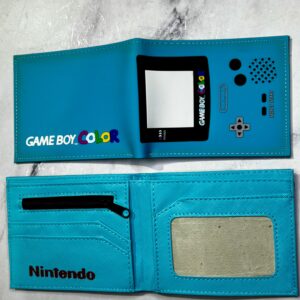 BILLETERA GAMER GAME BOY CELESTE SILICONA