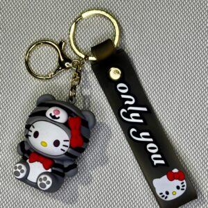 LLAVERO GOMA HELLO KITTY MY MELODY KUROMI #02B