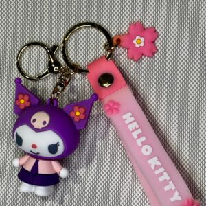 LLAVERO GOMA HELLO KITTY MY MELODY KUROMI #02