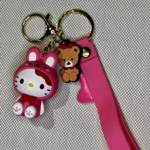 LLAVERO GOMA HELLO KITTY MY MELODY KUROMI #03C