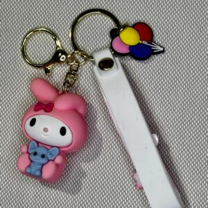 LLAVERO GOMA HELLO KITTY MY MELODY KUROMI #03