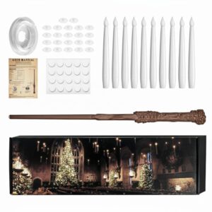 VELAS FLOTANTES HARRY POTTER - 10 VELAS CON VARITA
