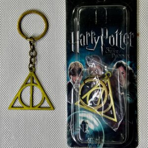 LLAVERO HARRY POTTER RELIQUIA BLISTER EXHIBIDOR DORADO
