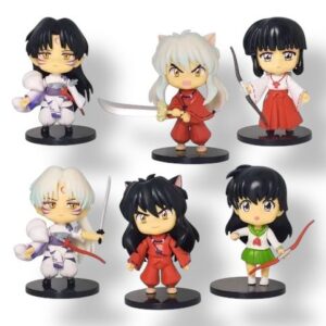 GASHAPONES INUYAHSHA 6PCS PVC HARD TOY SIZE 10 CM