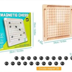 JUEGO IMAN MAGNETIC CHESS SIZE 24X24 CM WITH 20 MAGNETIC