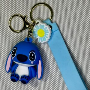 LLAVERO GOMA LILLO Y STITCH #01