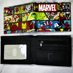 BILLETERA MARVEL COMICS LEYENDAS CUERO SINTETICO