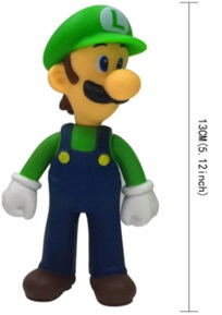 FIGURA MARIO BROS LUIGI SIZE 12 CM