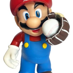 FIGURA MARIO BROS CON PELOTA BASEBALL SIZE 33X20 CM CON CAJA