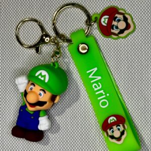 LLAVERO GOMA MARIO BROS - LUIGI #02