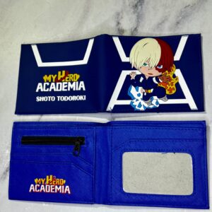 BILLETERA MY HERO ADADEMIA AZUL SILICONA