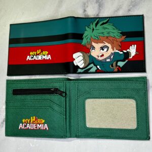BILLETERA MY HERO ADADEMIA VERDE SILICONA