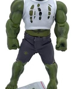 FIGURA MARVEL HULK #1 CAMISA ROTA CON GUANTES Y LENTES SIZE 25 CM