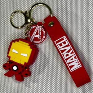 LLAVERO GOMA MARVEL PIXEL IRON MAN #01