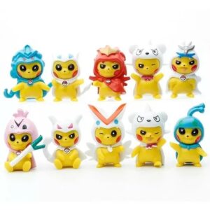 GASHAPONES PIKACHU DISFRAZADO 10PCS 9 CM
