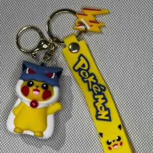 LLAVERO GOMA POKEMON PIKACHU DISFRAZADO #01