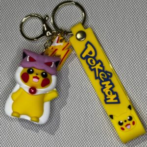 LLAVERO GOMA POKEMON PIKACHU DISFRAZADO #02