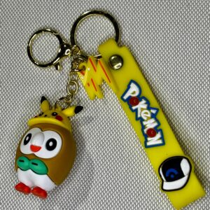 LLAVERO GOMA POKEMON - ROWLET #04