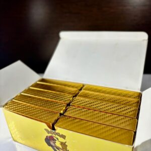 TRADING CARD POKEMON GOLD DORADO EN CAJA CON 10 MAZOS