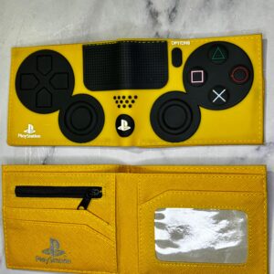 BILLETERA GAMER PLAYSTATION AMARILLO SILICONA