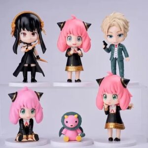 GASHAPONES SPY FAMILY 6PCS SIZE 5 CM