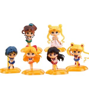 GASHAPONES SAILOR MOON 6PCS SIZE 7 CM
