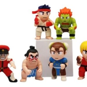 GASHAPONES STREET FIGHTER II 6PCS PVC HARD TOYS OPP SIZE 7 CM